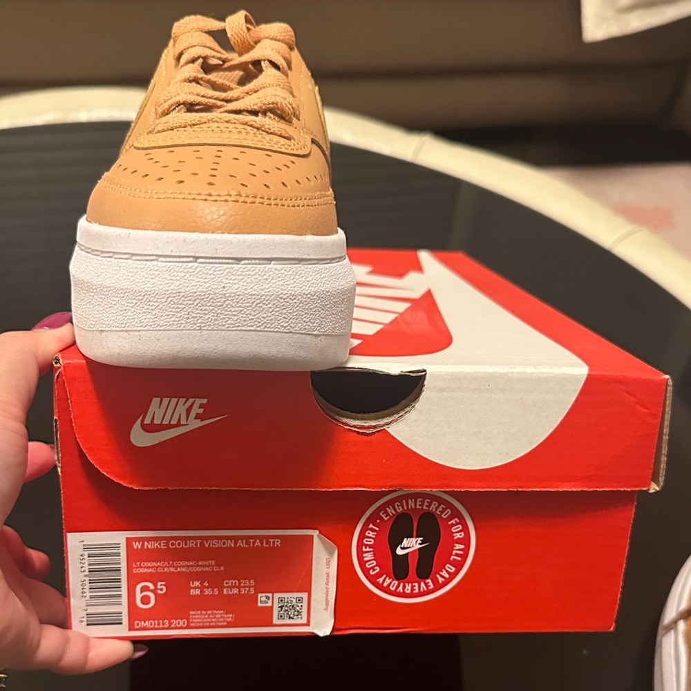 Nike Tan Court Vision Sneakers